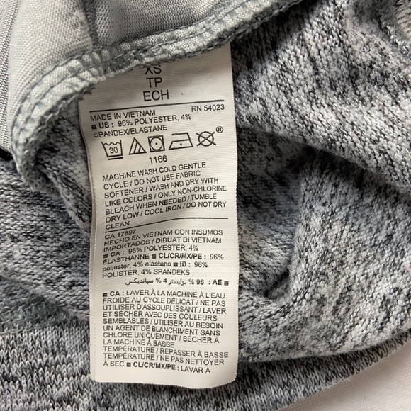 Old Navy Lightweight Cozy Knit Heather Grey Pullover Pocket Cowl Neck Sweatshirt - Picture 6 of 10